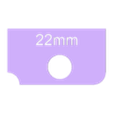 22mm.stl メートル法用半径ゲージセット