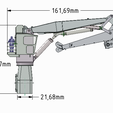 Deckskran-1zu75-Maß1.png Crane for ship model deck crane 1:75