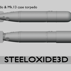 mk13-torpedo.png 3D file US WII Mark 13 torpedo・3D printing idea to download