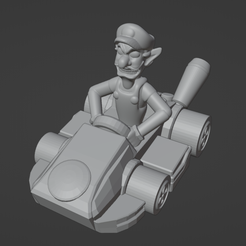 Screenshot_25.png STL file Mario Kart - WALUIGI・3D printer design to download