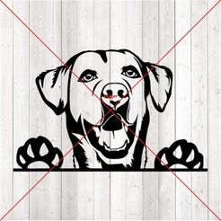q.JPG Free DXF file Labrador dog・3D printing model to download