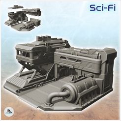 1.jpg STL-Datei Sci-Fi Hauptquartier mit Gefechtsstand und Panzer (15) - Future Sci-Fi SF Infinity Terrain Tabletop Scifi・3D-druckbare Vorlage zum herunterladen