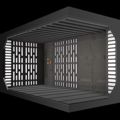 Death-Star-Diorama.jpg Archivo STL Diorama definitivo de la Estrella de la Muerte de Star Wars de 15 cm・Modelo de impresora 3D para descargar