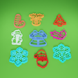 christmas-cutters-4.png Christmas Cookie Cutter STL Files: Santa, Reindeer, Snowman & More | Instant Download for 2023
