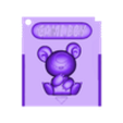 Llavero Cartucho Teddiursa.stl TEDDIURSA GB CARTRIDGE KEY CHAIN