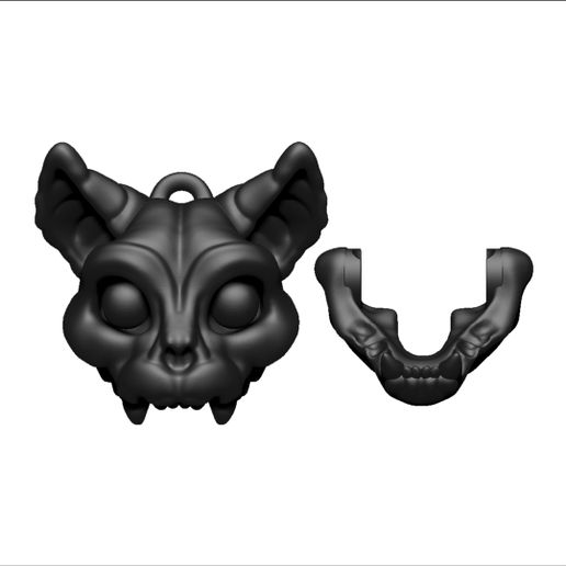 Cute Cat Keychain – 3D Printable STL