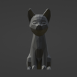 Front.png STL-Datei Katze Vase・3D-druckbare Vorlage zum herunterladen