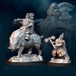 720X720-silver-goat-dwarves-lord-iron-mounted-and-foot.jpg Silver Goat Dwarf Lord Iron - Foot and Mounted | Silver Goat Dwarves | Fantasy