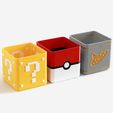 videogame_planter_1_thingiverse.jpg Fichier STL gratuit Collection de jardinières pour jeux vidéo・Plan à télécharger et à imprimer en 3D