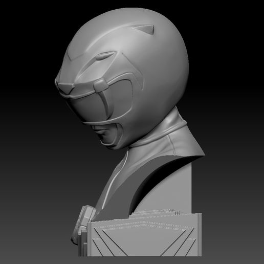 2.jpg Бюст Power Ranger желтого цвета