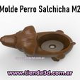 salchicha-m2-6.jpg Sausage Dog Pot Mold M2