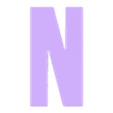 N.stl Simple uppercase alphabet- Abecedario mayuscula sencilla