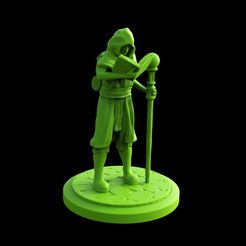 3d-printable-Wizard-Apprentice-miniature-front-view.jpg STL file 3d Printable Wizard Apprentice Miniature・3D printable model to download