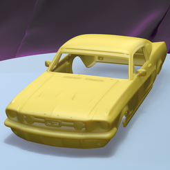 a001.png Fichier STL MUSTANG FASTBACK 1967 (1/24) carrosserie imprimable・Design pour imprimante 3D à télécharger