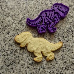 DSC04355.JPG Datei STL dinosaurs dinosaur cookie cutters T-REX・Design für 3D-Drucker zum herunterladen