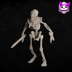 Warrior-2.png Fichier 3D Shadow-Forged Warior - Dual Wielding (double maniement)・Objet imprimable en 3D à télécharger
