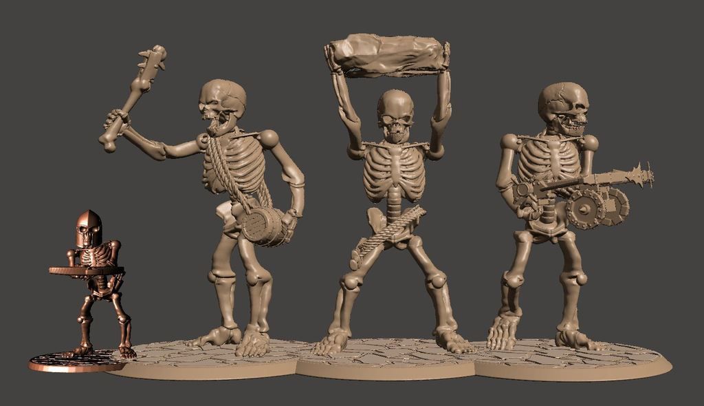 c3901c7bd2fa4659800b90ff8d979e8f_display_large.JPG STL-Datei 28mm Skeleton Army Undead Giants Miniatures kostenlos herunterladen • 3D-druckbares Modell, BigMrTong