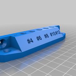 63a96095-0e43-42ed-8c11-fae190066d92.png STL file Five Slot Counter Sink Bit Holder Ryobi Compatible・3D printer model to download