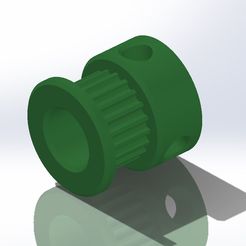 20T8mmGT2.jpg STL file PARAMETRIC GT2 PULLEY 20T 8MM - STL・3D print design to download