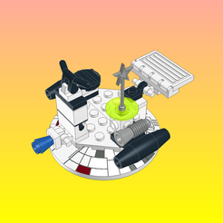 Шаблон-02.png Archivo OBJ NotLego Lego Planeador Espacial Modelo 505・Idea de impresión 3D para descargar