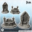 2.jpg Set of two gothic altars with chest decorated with skulls (1) - Creature Darkness War 15mm 20mm 28mm 32mm Medieval Dungeon