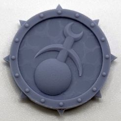 acc8a3f2-81d3-4f24-a202-079d04a2b12f.jpg Free 3D file Blood Bowl Slaanesh Token・3D printing template to download