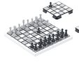 Chess_Board_V1_1.100.jpg Tablero de ajedrez cúbico - Modelo 3d imprimible - Ficheros STL - Tipo 1