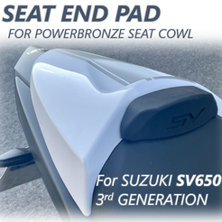 2023-05-19.png Suzuki SV650 3rd generation (2016-) seat end pad (decorative accessory) for Powerbronze seat cowl
