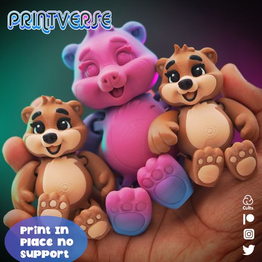 Shot-A.jpg Flexy Baby Bear Print In Place No Supports