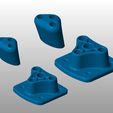 Kit pieds pour 10mm et kit pour 8mm bleu.JPG Fichier STL PING & PONG tables・Plan pour impression 3D à télécharger