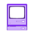 Front_Fascia.stl "Mac Minus" 5 inch CRT TV sized Macintosh Plus Case
