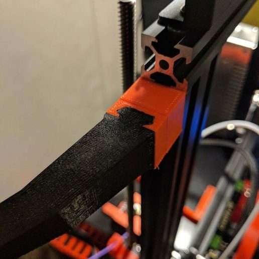 2020 Filament guide screw on attachment - 3D model önizlemesi