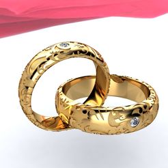 1.jpg STL-Datei Klassischer Paarring kostenlos・Modell für 3D-Druck zum herunterladen