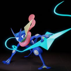 greninja1.jpg STL-Datei Pokemon greninja・3D-Druckvorlage zum Herunterladen