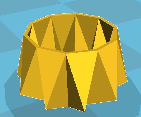 Low poly vase - 3D model önizlemesi
