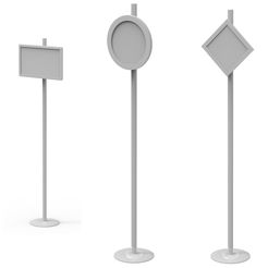 vigneztte.jpg Fichier 3D 3 Poles Traffic Signs / 3 Panneaux de signalisation・Idée pour impression 3D à télécharger