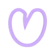 V_Ucase.stl Font children's animated children - cookie cutter alphabet letters - cookie cutter