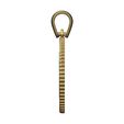 GG-Pendant-Notched-pattern-coin-03.jpg Pendant GG fashion brand coin with bail 3D print model