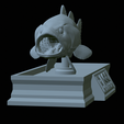 Bass-mount-statue-24.png fish Largemouth Bass / Micropterus salmoides open mouth statue detailed texture for 3d printing