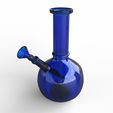 blue-bong.jpg Glass Bong 3D Model