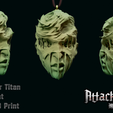 Printed.png Attack on Titan War Ha Me R Titan Pendant Ready to 3D Print 3D print model