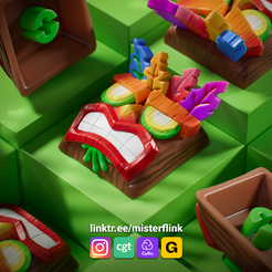 misterflink_sculptober_19.png Crash Bandicoot Aku Aku - Keycap Cherry MX