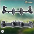 4.jpg Modular Elf Great Wall with Battlement Towers (22) - Medieval Gothic Feudal Old Archaic Saga 28mm 15mm RPG