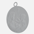 2.png Pingente Mãe Maria e Menino Jesus, Medalhão Religioso, Sagrada Família, Presente Espiritual