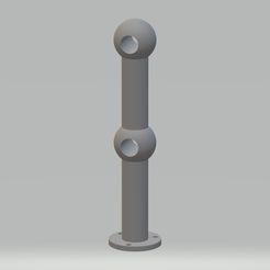 Poteau bastingage.jpg Fichier STL Poteau de bastingage・Modèle à télécharger et à imprimer en 3D