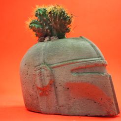 157514996_864211544137939_8595764966200758221_n.jpg STL file Mandalorian Boba Fett Planter Mold・3D printer model to download