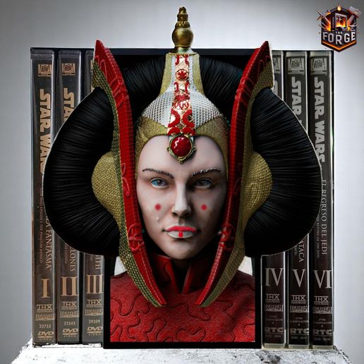 ⭐ Star Wars - Padme Amidala Queen (Book Nook)・ 3D File for 3D