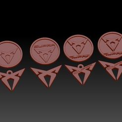 8-cupra-01.jpg 3D-Datei 8 Cupra-Logos・Design für 3D-Drucker zum herunterladen