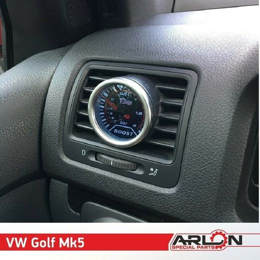 s-l1600 (2).jpg Air Vent Gauge Pod, 52mm, Fits VW Volkswagen Golf 5 MK5 "Arlon Special Parts"