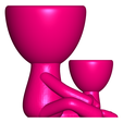 Robert and Hijo _D.png STL-Datei ROBERT PLOT VASE WITH SON / DAUGHTER N ° 112 kostenlos・3D-Druckvorlage zum Herunterladen